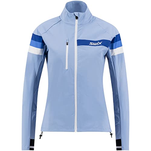 Swix Damen Women's Focus Jacket Langlaufjacke Blau M von Swix