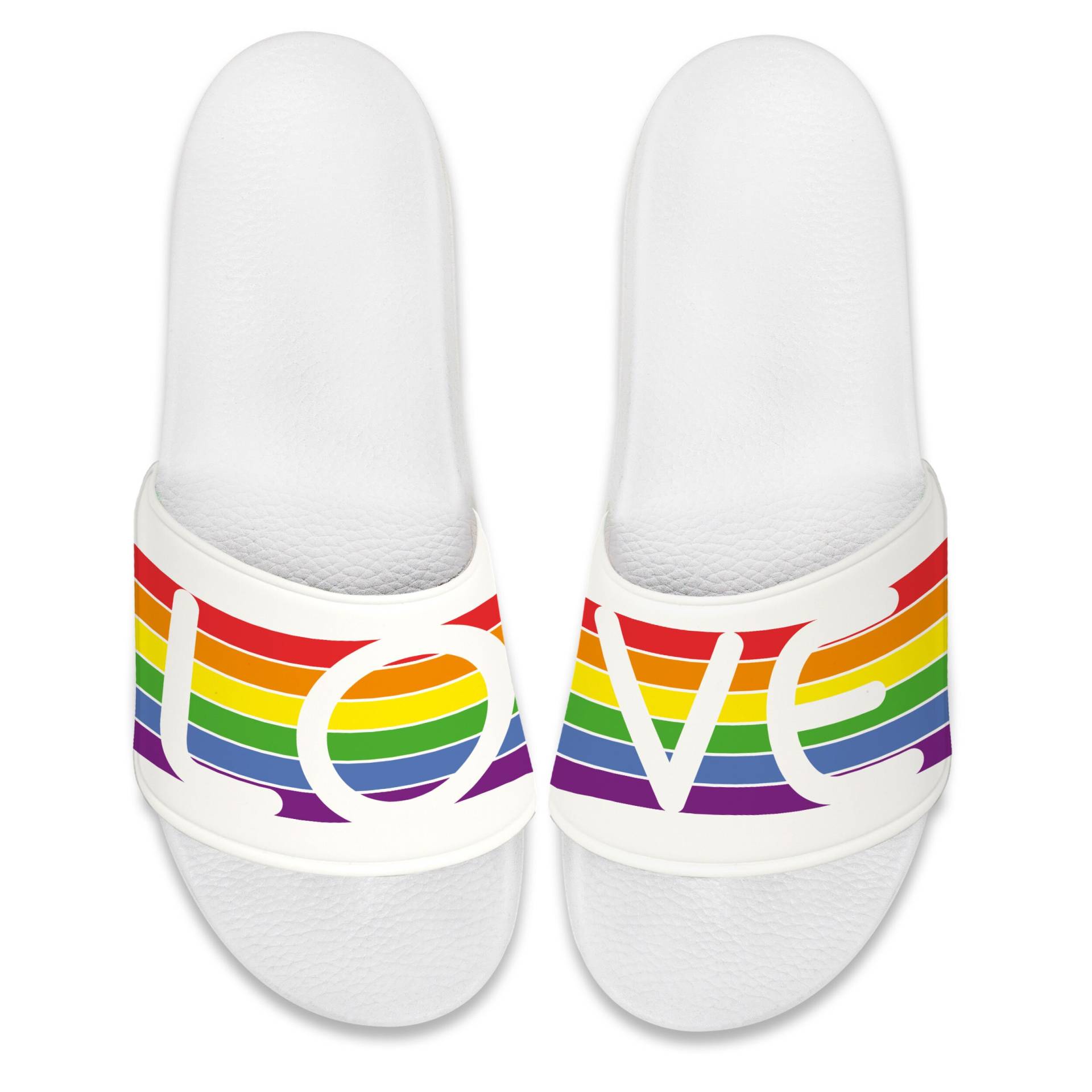 Badelatschen Mit Deinem Text "Rainbow" Badelatschen Mit Deinem Text "Rainbow" von SwookDesign