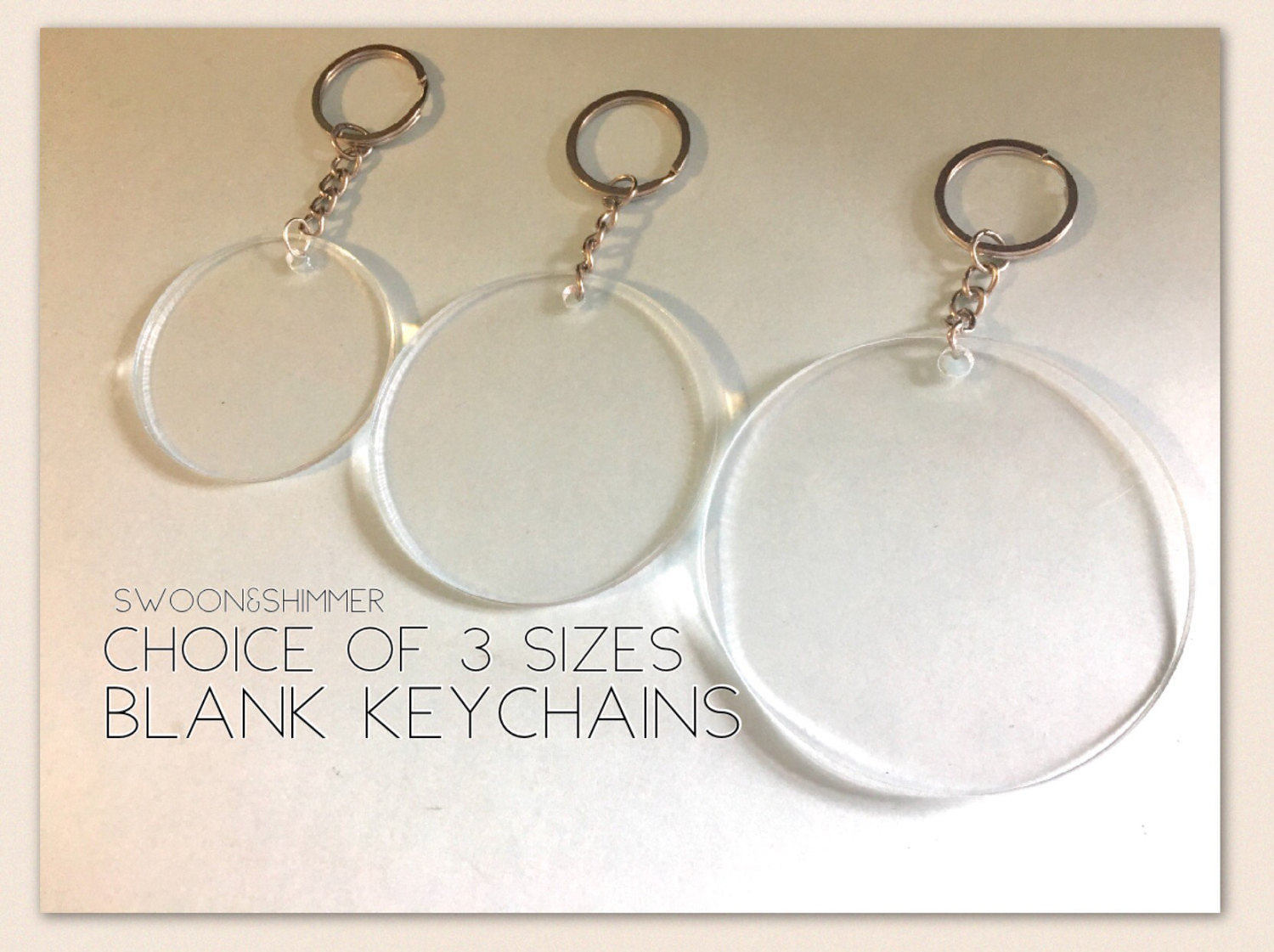 Blank Schlüsselanhänger, 2 2, 5 3-Zoll-Designs, Kreisförmige Acryl Rohlinge, Monogramm Kreise, Schlüsselbund Charme, Lanyard Schlüssel Blank Schlüsselanhänger, 2 2, 5 3-Zoll-Designs, Kreisförmige Acryl Rohlinge, Monogramm Kreise, Schlüsselbund Charme, Lanyard Schlüssel von SwoonAndShimmer