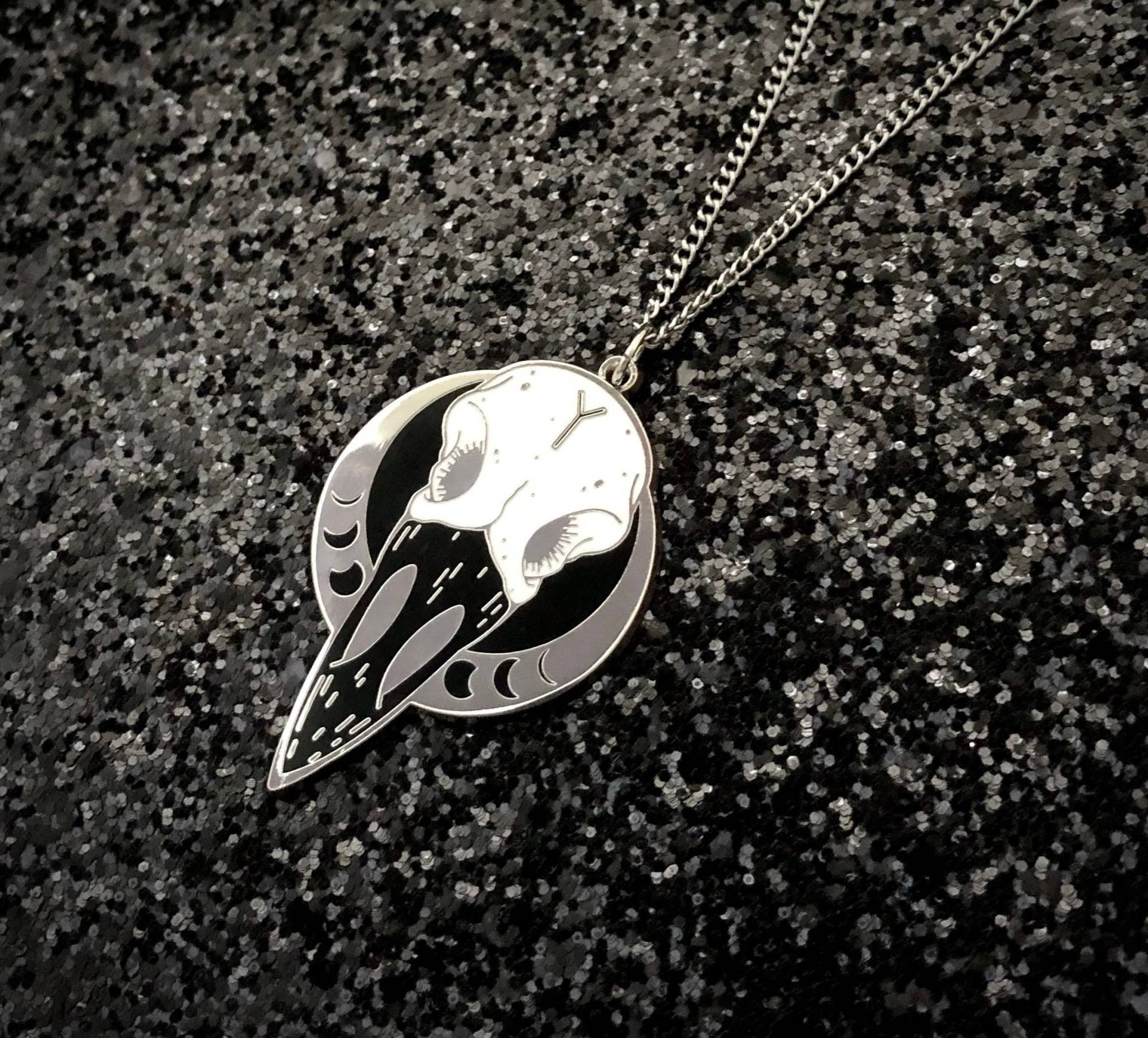 Rabe Mondphase Halskette, Anhänger, Schmuck, Gothic Witchy Krähe Goth Alternativer Schmuck Rabe Mondphase Halskette, Anhänger, Schmuck, Gothic Witchy Krähe Goth Alternativer Schmuck von SwordHeartSociety