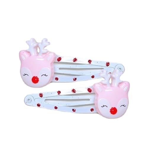 1 Paar schöne Weihnachts-Haarspangen für Damen und Mädchen, rutschfeste Designs, Haarspangen für Weihnachtsfeiern von Sxett