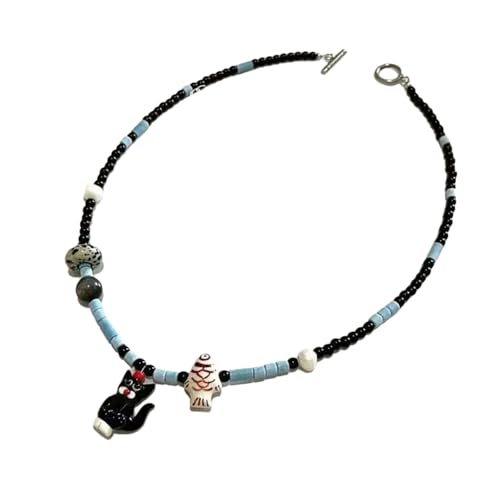 Auffällige Perlen-Halskette, stilvolle Schnur mit gepunktetem Welpen- und Katzenanhänger für Tierliebhaber, Schmuck, Haustier, Einheitsgröße, Wie beschrieben, Wie beschrieben Auffällige Perlen-Halskette, stilvolle Schnur mit gepunktetem Welpen- und Katzenanhänger für Tierliebhaber, Schmuck, Haustier, Einheitsgröße, Wie beschrieben, Wie beschrieben von Sxett