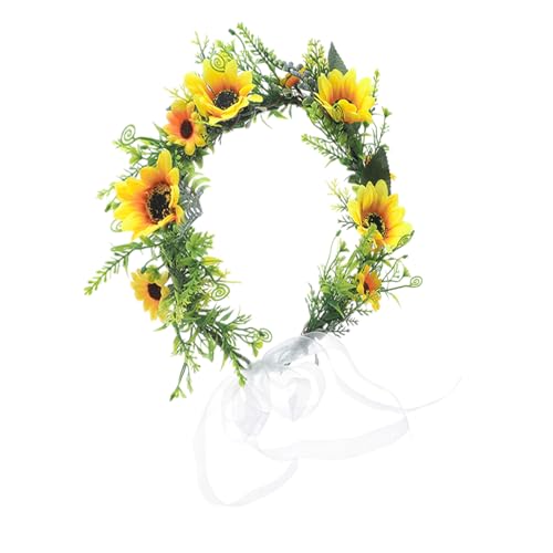 Brautblätter für Hochzeit, Sonnenblumen, Stirnbänder, Sonnenblumen, Stirnbänder, Damen, Sonnenblumen, Girlanden, Haarkranz, Blume, Sonnenblumen von Sxett