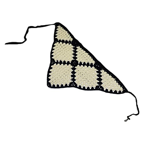 Dreieckiges Häkel-Bandana, verschiedene Farben, gestricktes Haarband für Damen von Sxett