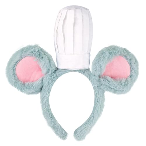 Haarreif in Form eines Kochmützenmusters, Ohren, Stirnbänder, schöne Cosplay-Kopfbedeckung für Kochbegeisterte von Sxett