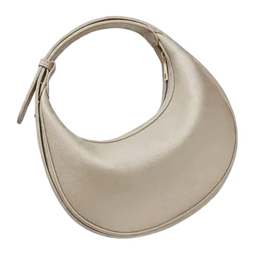 Kleine Halbmond-Schultertaschen für Damen, Retro-Clutches, Hoboes, Toted Geldbörse und schöne Umhängetasche, khaki von Sxett