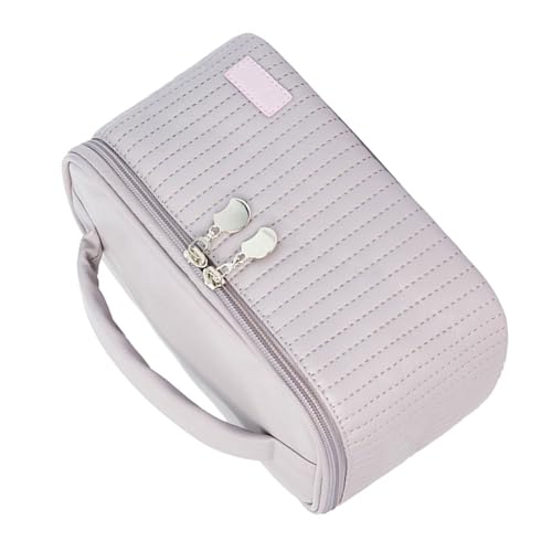 Kosmetiktasche mit großer Kapazität für Damen, tragbar, PU-Leder, Make-up-Tasche, Aufbewahrung organisiert mit großen Fächern, Kosmetiktaschen, B, Mass Beauty von Sxett