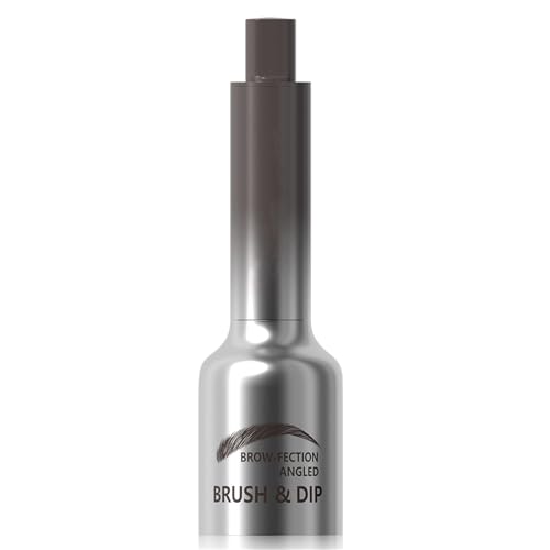 Liquid Microblading Augenbrauenstift, quadratisch, abgewinkelt, Pinsel, haarähnliche Striche, natürliche Formgebung, Konturenfüllung, Braue, abgewinkelter Pinsel & Dip-Flüssiggel von Sxett