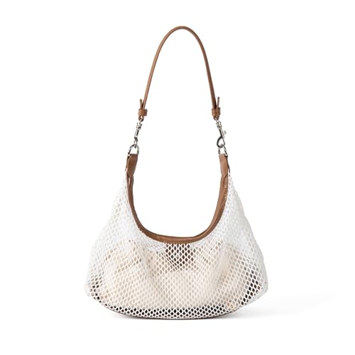 Modische Unterarmtasche, praktisches, gewebtes PU, abnehmbarer Riemen, Mehrzweck-Schultertaschen für Damen, Schwarz von Sxett