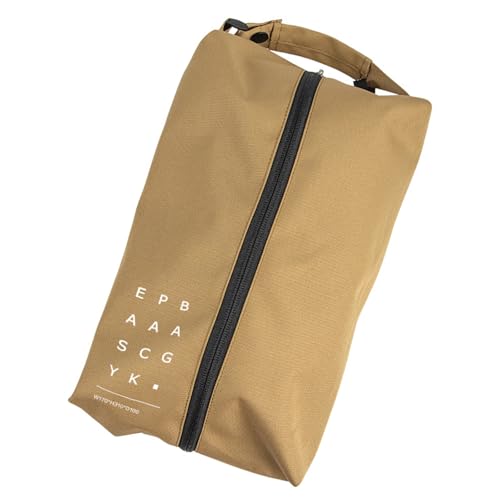 Oxford Cloth Shoes Storage Bags Portable Shoe Storage Case Men Women Sneakers Organizers Zippers Shoes Pouches Hanging Bag, Khaki, Größe S, Einheitsgröße von Sxett