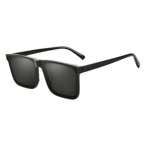 Sonnenbrille mit quadratischem Rahmen, trendige, stilvolle Sonnenbrille, elegante Schutzbrille für sonnenbeleuchtete Reisen, Retros, polarisierte Sonnenbrille, D von Sxett