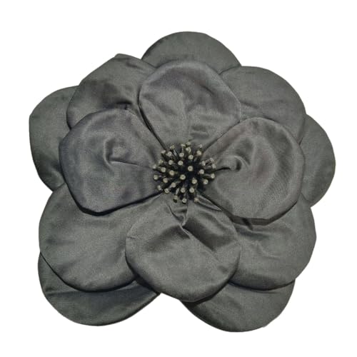 Stilvolle Anstecknadel mit großer Blume, bequemer Stoff, Blumen-Brosche, modisch, mehrstufige Brustnadel, Ornament für Frauen, Stoff von Sxett