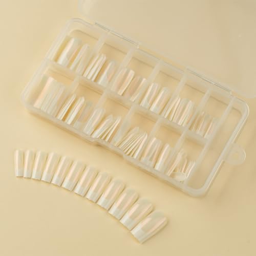 Sxett 120x Falsche Nägel French Tip Falsche Nägel Full Stick on Nails Press on Nails Künstliche Nägel für Frauen von Sxett