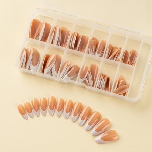 Sxett 120x Falsche Nägel French Tip Falsche Nägel Full Stick on Nails Press on Nails Künstliche Nägel für Frauen Sxett 120x Falsche Nägel French Tip Falsche Nägel Full Stick on Nails Press on Nails Künstliche Nägel für Frauen von Sxett