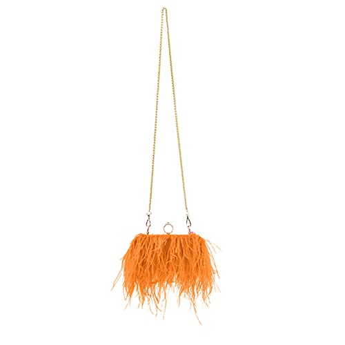 Sxett Damentaschen, Cocktail-Abend-Clutch, luxuriöse Federkette, Schultertasche, Party-Handtasche, Dame, Plüsch-Crossbody, modische Kette, Schulter für Frauen, Plüsch-Abend-Clutch Sxett Damentaschen, Cocktail-Abend-Clutch, luxuriöse Federkette, Schultertasche, Party-Handtasche, Dame, Plüsch-Crossbody, modische Kette, Schulter für Frauen, Plüsch-Abend-Clutch von Sxett