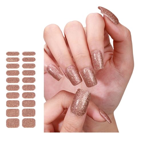 Sxett Gel-Wraps Kit Nageldekoration UV/LED-Lampe erforderlich ausgehärtete volle Wraps Aufkleber mit Feile und Stick von Sxett