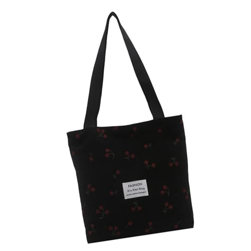 Sxett Modische Cord-Unterarmtasche, geräumiger Innenraum, leichtes Design, trendiges Accessoire für den täglichen Gebrauch, Schwarz von Sxett