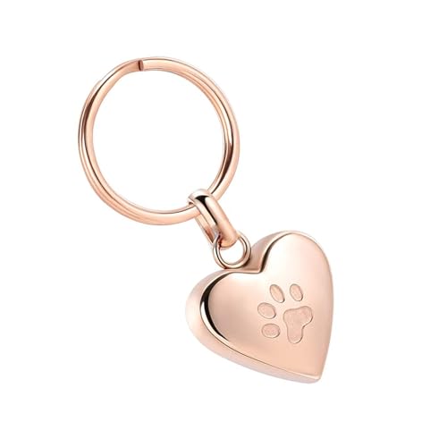 Sxett Modischer Schlüsselanhänger in Herzform, Edelstahl-Textur, geeignet für Raffinesse zu Ihren Accessoires, Titanstahl von Sxett