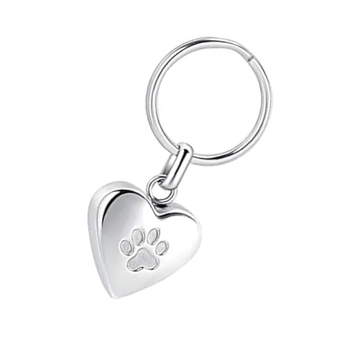 Sxett Modischer Schlüsselanhänger in Herzform, Edelstahl-Textur, geeignet für Raffinesse zu Ihren Accessoires, Titanstahl von Sxett