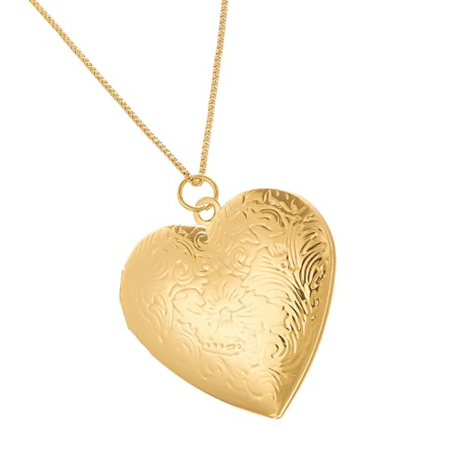 Sxett Personalisierbare Foto-Medaillon-Halskette, Liebesherz-Designs mit Gravur, Modeschmuck, Accessoire für trendige Frauen, gravierte Liebeshalskette, Einheitsgröße, Wie beschrieben, Wie beschrieben Sxett Personalisierbare Foto-Medaillon-Halskette, Liebesherz-Designs mit Gravur, Modeschmuck, Accessoire für trendige Frauen, gravierte Liebeshalskette, Einheitsgröße, Wie beschrieben, Wie beschrieben von Sxett