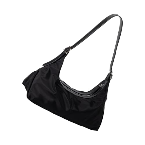 Sxett Trendiges koreanisches Design, geräumige Tasche mit mehreren Fächern, bequeme Schultertasche, Schwarz von Sxett