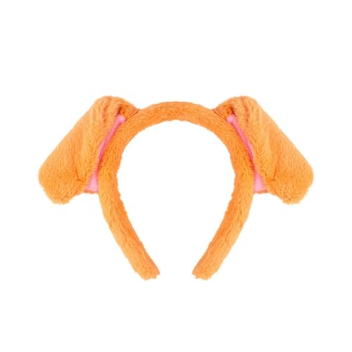 Sxett Welpen-Ohren-Haarband, Foto-Requisiten, pelziger Haarreif, Stirnband, Party-Kopfschmuck, lustige Stirnbänder für Musik-Festivals von Sxett