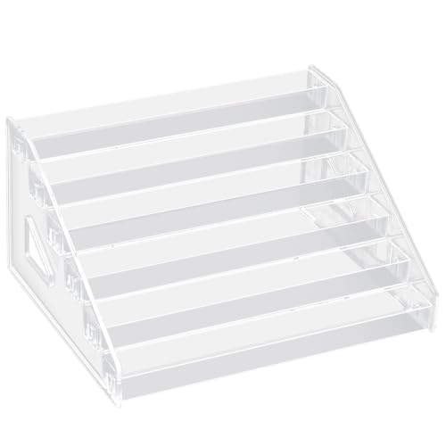 Transparente Acryl-Nägel, poliert, Aufbewahrungslösung, 5/6/7 Schichten, organisiertes Regal, Lippenstift-Regal, Make-up-Organizer Transparente Acryl-Nägel, poliert, Aufbewahrungslösung, 5/6/7 Schichten, organisiertes Regal, Lippenstift-Regal, Make-up-Organizer von Sxett