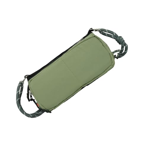 Verstellbarer ergonomischer Schultergurt, Outdoor-Schultertasche, leichtes Nylon mit mehreren Fächern für den täglichen Gebrauch, grün von Sxett