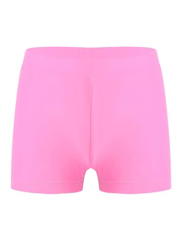 Sxiwei Kinder Badeshorts Mädchen Boardshorts Sportshorts Einfarbig Urlaub Strand Shorts Kurz Sweatshorts Hawaii Bikinihosen Uv-Schutz Schwimmshorts Rosa 134-140 von Sxiwei