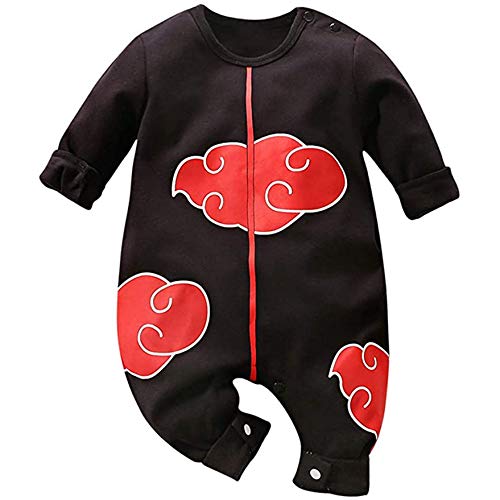 Sxkayxr Strampler für Neugeborene, Jungen, Mädchen, Goku-inspiriertes Kleinkind-Outfit, Overall, schwarz 1, 66cm/3-6 Months von Sxkayxr