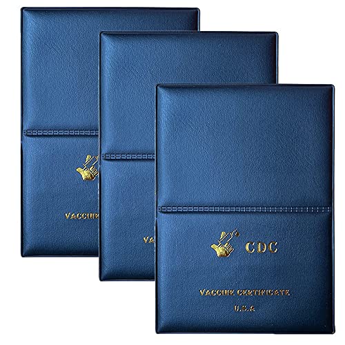Sxmrmnx 3 StüCk Impfung Karten Schutz, 4 X 3 Impfung Karten Halter Aus KüNstlich Leder CDC Impfung Passport HüLle Sxmrmnx 3 StüCk Impfung Karten Schutz, 4 X 3 Impfung Karten Halter Aus KüNstlich Leder CDC Impfung Passport HüLle von Sxmrmnx