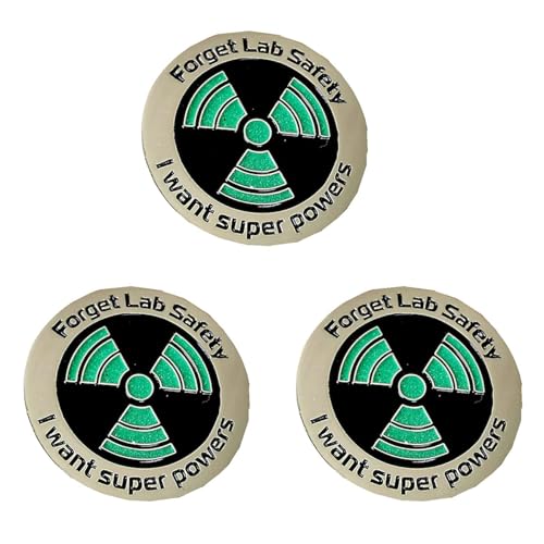 Sxmrmnx 3X Wissenschafts-Emaille-Anstecknadel - Leuchtet im Dunkeln - Forget Lab Safety I Want Super Powers-Anstecknadel, Hutnadel - Lustige Anstecknadel Sxmrmnx 3X Wissenschafts-Emaille-Anstecknadel - Leuchtet im Dunkeln - Forget Lab Safety I Want Super Powers-Anstecknadel, Hutnadel - Lustige Anstecknadel von Sxmrmnx