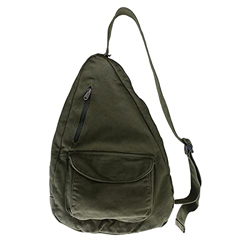 Sxmrmnx Damen Mode Tasche Teenager Schulter Brust Tasche Teen Segeltuch Tasche Damen Handtasche Rucksack MäDchen Schulranzen UmhäNgetasche (GrüN) von Sxmrmnx