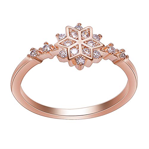 Sxmrmnx Die Schneeflocke der Netten Frauen Schellt die Weiblichen Schicken Zierlichen Ringe, Welche Wedding Sind, die Schmucksachen R4-6 von Sxmrmnx