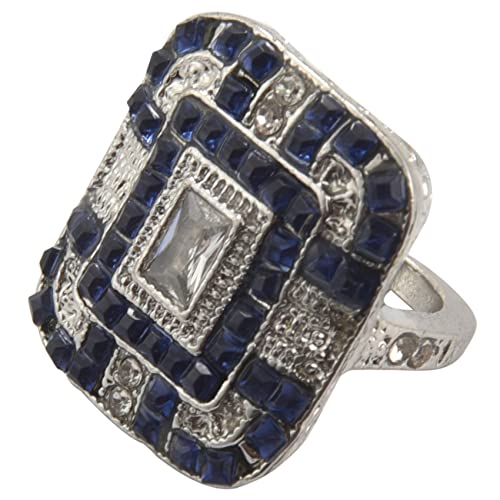 Sxmrmnx Luxus Quadrat Schneide Glänzender Ring Mit Großen Steinen Ring Für Frauen Mode Schmuck Ringe Nummer 6 von Sxmrmnx