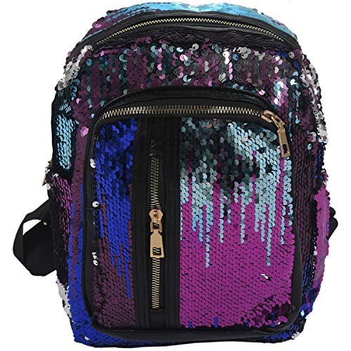 Sxmrmnx Pailletten Rucksack Hand Tragbare Partei Mini Rucksack Blau der GläNzenden Frauen GroßE KapazitäTs Sxmrmnx Pailletten Rucksack Hand Tragbare Partei Mini Rucksack Blau der GläNzenden Frauen GroßE KapazitäTs von Sxmrmnx