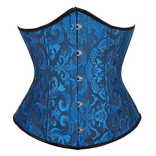 Sxybox Korsett Damen Unterbrust Schnüren Corsage Bustiers für Halloween und Karneval,Dunkelblau,6XL Sxybox Korsett Damen Unterbrust Schnüren Corsage Bustiers für Halloween und Karneval,Dunkelblau,6XL von Sxybox