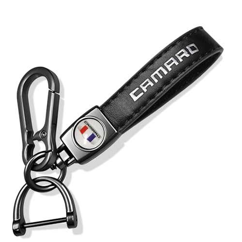 SyFednn Leder Auto Schlüsselanhänger Set, Autoschlüsselanhänger personalisiert, Kurzes Schlüsselband, Autoschlüssel Zubehör für Männer und Frauen, Schwarzes von SyFednn