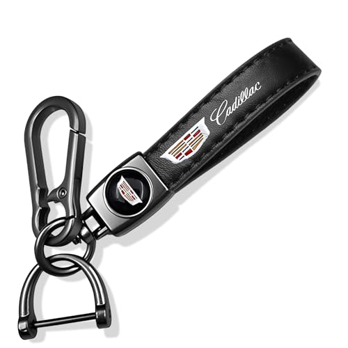 SyFednn Leder Auto Schlüsselanhänger Set, Autoschlüsselanhänger personalisiert, Kurzes Schlüsselband, Autoschlüssel Zubehör für Männer und Frauen, Schwarzes von SyFednn