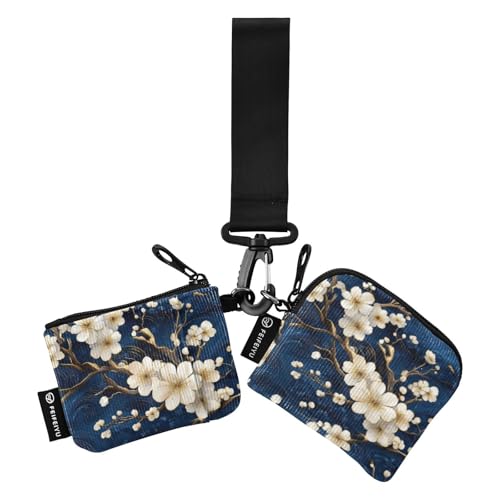 Blumen Damen Geldbörsen Kartenetuis Mini Mode Kleingeld Geldbörse Geldbörse mit Reißverschlusstasche für Frauen 2 Packungen billetera de Mujer para tarjetas von SyXIOP