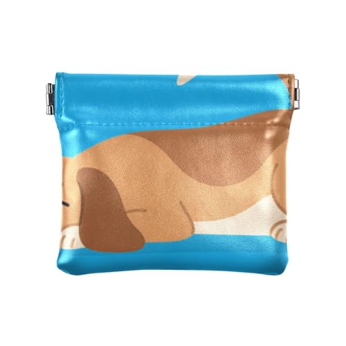 Cartoon-Geldbörse mit niedlichem braunem Hund, modisch, PU-Leder, einzigartiger Kartenschlüssel-Organizer für Damen, Soporte de Monedas Para von SyXIOP