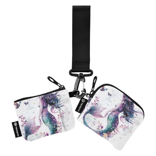 Chic Mermaids Damen-Geldorganizer, schmal, abnehmbar, mit Handgelenkschlaufe für Damen, 2 Packungen, Billetera de Mujer para tarjetas Chic Mermaids Damen-Geldorganizer, schmal, abnehmbar, mit Handgelenkschlaufe für Damen, 2 Packungen, Billetera de Mujer para tarjetas von SyXIOP