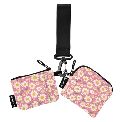 Daisy Damen Geldorganizer, schlank, tragbar, Schlüsselanhänger, Geldbörse, Wechselgeldbörse mit Handgelenkschlaufe für Damen, 2 Stück, mondero Porta Tarjetas para Mujer Daisy Damen Geldorganizer, schlank, tragbar, Schlüsselanhänger, Geldbörse, Wechselgeldbörse mit Handgelenkschlaufe für Damen, 2 Stück, mondero Porta Tarjetas para Mujer von SyXIOP