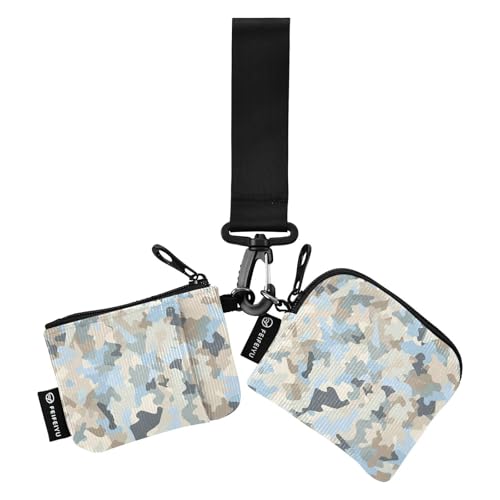 Damen-Geldorganizer, kompakte Größe, Ausweishalter, Schutz mit Reißverschluss, Münzfach für Arbeit, Reisen, 2 Packungen Damen-Geldorganizer, kompakte Größe, Ausweishalter, Schutz mit Reißverschluss, Münzfach für Arbeit, Reisen, 2 Packungen von SyXIOP