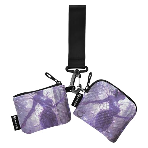 Fairy Game Anime Mädchen Damen Geldbörsen Kartenetuis Klein Tragbar Reißverschluss Münzgeldbörse Geldbörse Geldbörse mit Schlüsselanhänger für Damen 2 Stück von SyXIOP