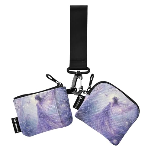 Fairy Game Anime Mädchen Damen Münzgeldbörsen Kartenetuis Niedlich Mode Kleingeld Geldbörse Schlüsselhalter mit Armband für Frauen 2 Stück Billetera de Mujer para tarjetas von SyXIOP