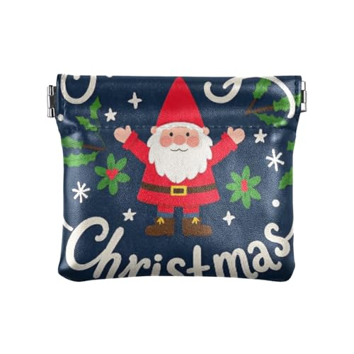 Frohe Weihnachten Cartoon Zwerge Mode PU Leder Kleine Münze Einzigartiger Verschluss Brieftasche Kartenhalter für Frauen Bolsas Para Monedas de Mujer von SyXIOP