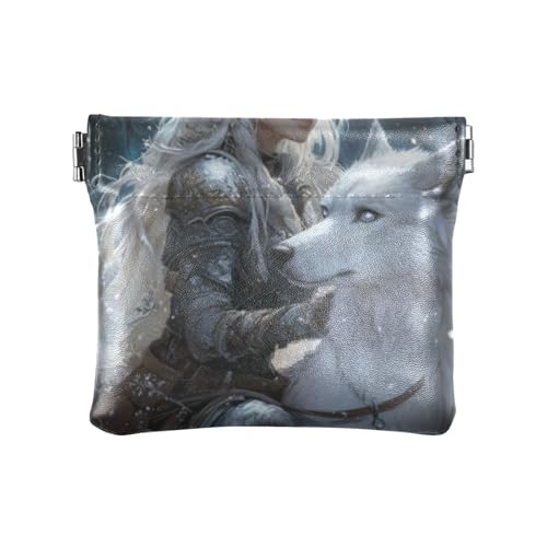 Game Anime Winter Spielzimmer Wolf Mode Frauen PU Leder Münzgeldbörse Wasserdicht Tasche Geldbörse Make-up Tasche für Männer Frauen Reise Mondero Pequeno Para Mujer von SyXIOP