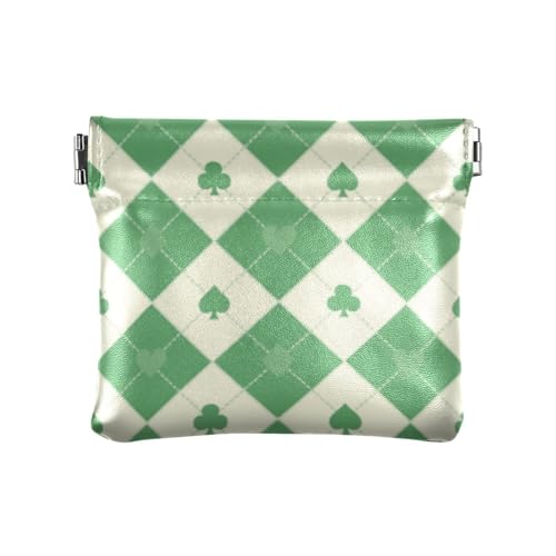 Grüne Beige Poker Mode Damen Leder Münzgeldbörsen Beutel Niedlich Karten Schlüssel Organizer für Männer Frauen Reise Billetera Para Para von SyXIOP
