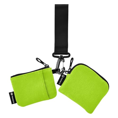Kartenetuis für Damen, Kleingeldhalter, klein, tragbar, mit Schlüsselanhänger, für Arbeit, Reisen, 2 Packungen Kartenetuis für Damen, Kleingeldhalter, klein, tragbar, mit Schlüsselanhänger, für Arbeit, Reisen, 2 Packungen von SyXIOP